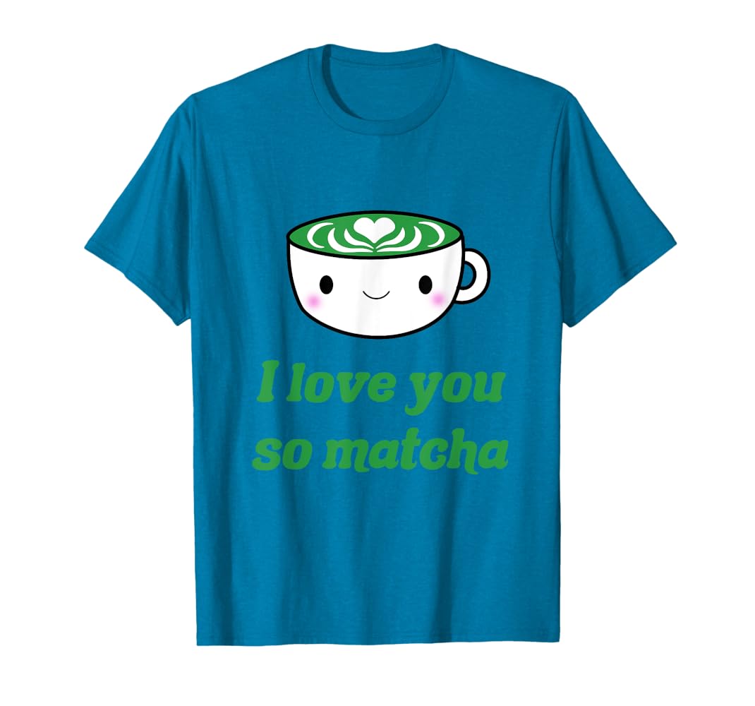 ◆ITZAVIBE◆ GREEN MATCHS COLOR LOVE CAT TSHIRTS IBB22UT09G Amazon.com: I Love You So Matcha Kawaii Matcha Lover